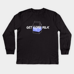 Yakuza - Get Some Milk Kids Long Sleeve T-Shirt